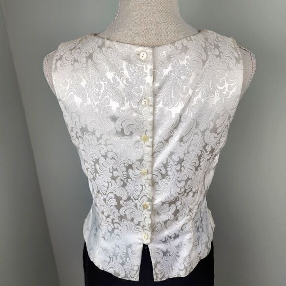 SCOTT MCCLINTOCK VINTAGE LONG EVENING DRESS SIZE 8 BLACK AND WHITE - Picture 7 of 12